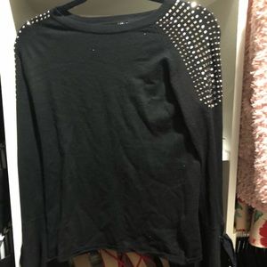 Vila Milano Black Embellished Sweater
